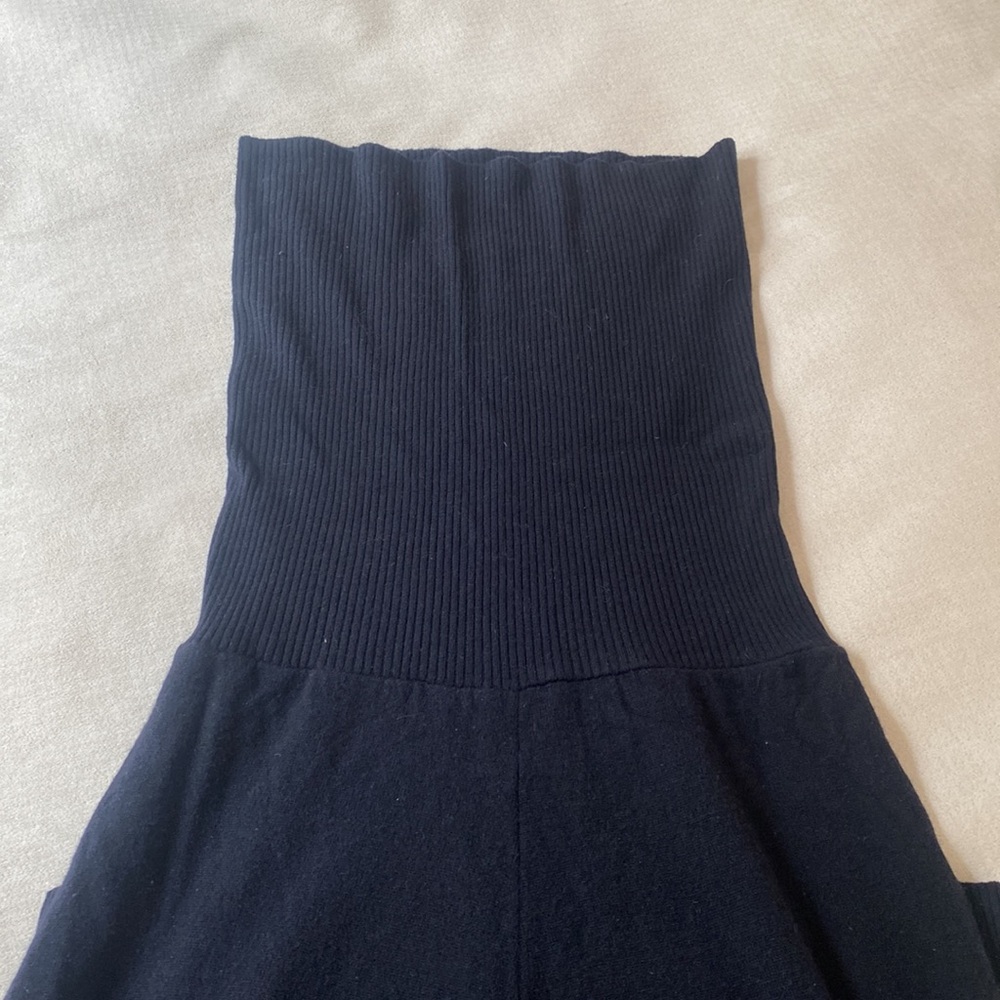 United Colors of Benetton, unique knit wool crop pants, black, 3/4 Vintage 90‘s - Picture 8 of 12